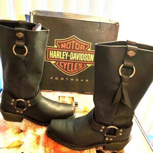 Women's  Black Harley Davidson Fenmore riding boots Size 11